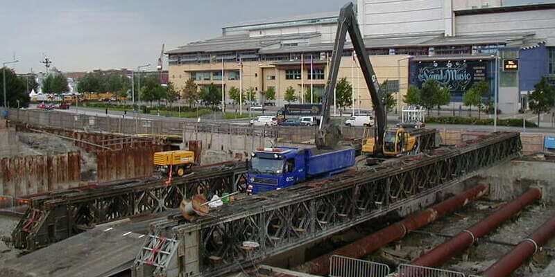 Excavator bridge Lilla Bommen, Gothenburg